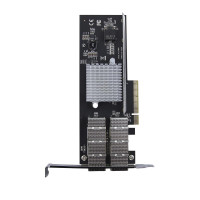 StarTech.com Dual Port 40G QSFP+ Netzwerkkarte - Intel XL710 Open QSFP+ Converged Adapter - PCIe 40 Gigabit Ethernet Server NIC - 40GbE LWL LAN Karte - Dell PowerEdge HPE ProLiant - Eingebaut - Kabelgebunden - PCI Express - Faser - 40000 Mbit/s - Schwarz