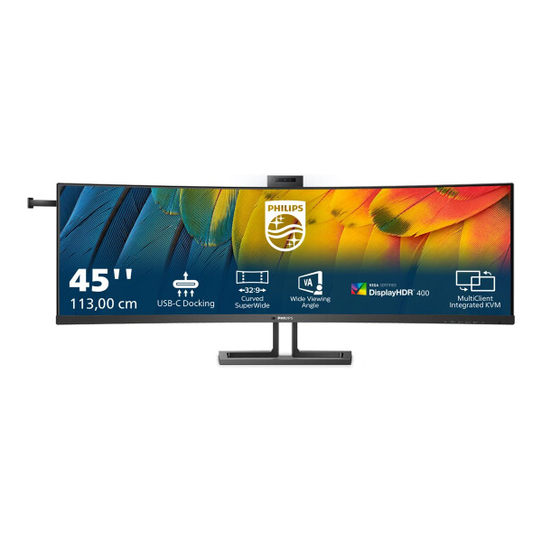 Philips 44,5, 5120x1440, VA, Curved, H/A 150 MM, SUPERWIDE, USB-C - 15 cm