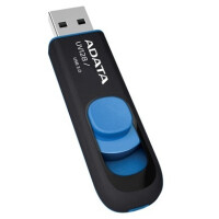ADATA 64GB DashDrive UV128 - 64 GB - USB Typ-A - 3.2 Gen 1 (3.1 Gen 1) - 90 MB/s - Dia - Schwarz - Blau