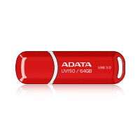 ADATA 64GB DashDrive UV150 - 64 GB - USB Typ-A - 3.2 Gen 1 (3.1 Gen 1) - Kappe - 9 g - Rot