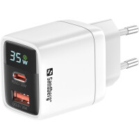 SANDBERG 2in1 Charger 1xUSB-C 1xUSB 35W