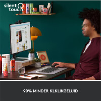 Logitech Signature M650 for Business - rechts - Optisch - RF Wireless + Bluetooth - 4000 DPI - Graphit