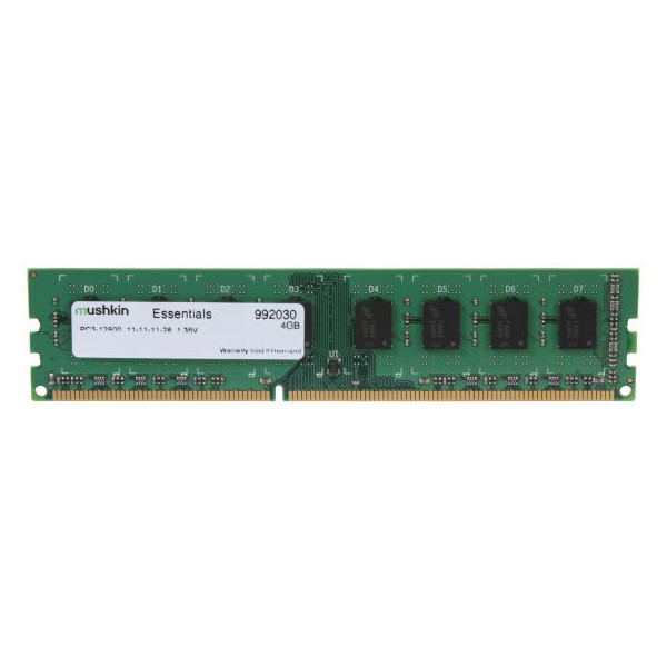 Mushkin DIMM 4GB DDR3 Essentials - 4 GB - 1 x 4 GB - DDR3 - 1600 MHz - 240-pin DIMM