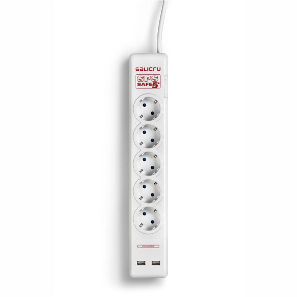 SALICRU SPS SAFE 5+ - 306 J - 5 AC-Ausgänge - Typ F - 250 V - 50 Hz - 10 A