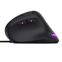 Trust GXT 144 Rexx - rechts - Vertikale Ausführung - Optisch - USB Typ-A - 10000 DPI - Schwarz