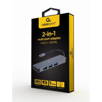 Gembird A-CM-COMBO2-01 - USB 3.2 Gen 1 (3.1 Gen 1) Type-C...