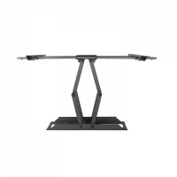 V7 WM1FM80 - 200 x 200 mm - 600 x 400 mm - -15 - 5° - -60 - 60° - Stahl - Schwarz