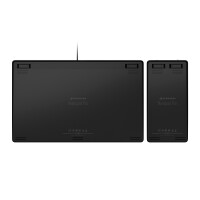 3Dconnexion Keyboard Pro with Numpad - Volle Größe (100%) - USB + RF Wireless + Bluetooth - Scherenschlüsselschalter - QWERTY - Schwarz