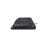 Logitech K120 Corded Keyboard, Kabelgebunden, USB, AZERTY, Schwarz