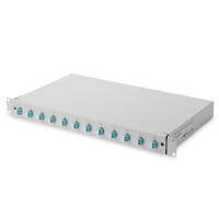 DIGITUS LWL Spleißbox, bestückt, LC, OM3