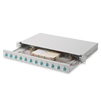 DIGITUS LWL Spleißbox, bestückt, LC, OM3