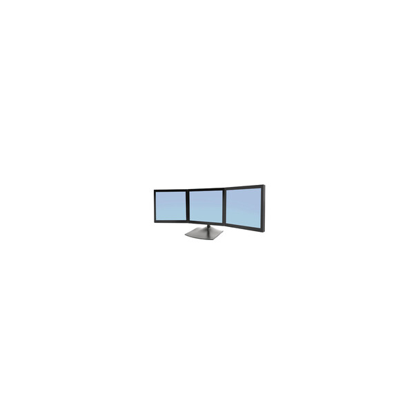 Ergotron DS Series DS100 Triple Monitor Desk Stand, 14 kg, 53,3 cm (21"), 75 x 75 mm, 100 x 100 mm, Schwarz
