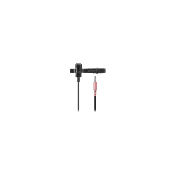 SPEEDLINK Mikrofon SPES zum Anstecken Metalclip schwarz retail - Mikrofon - Rausch-Unterdrückung