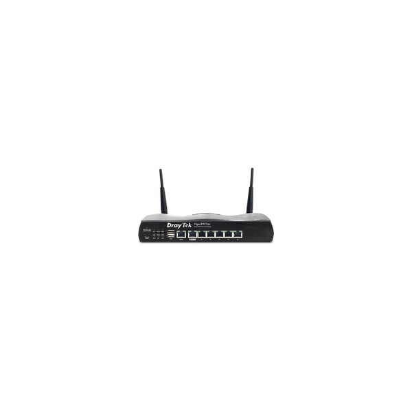 Draytek Vigor2927ac - Wi-Fi 5 (802.11ac) - Dual-Band (2,4 GHz/5 GHz) - Ethernet/LAN - 4G - Schwarz - Tabletop-Router