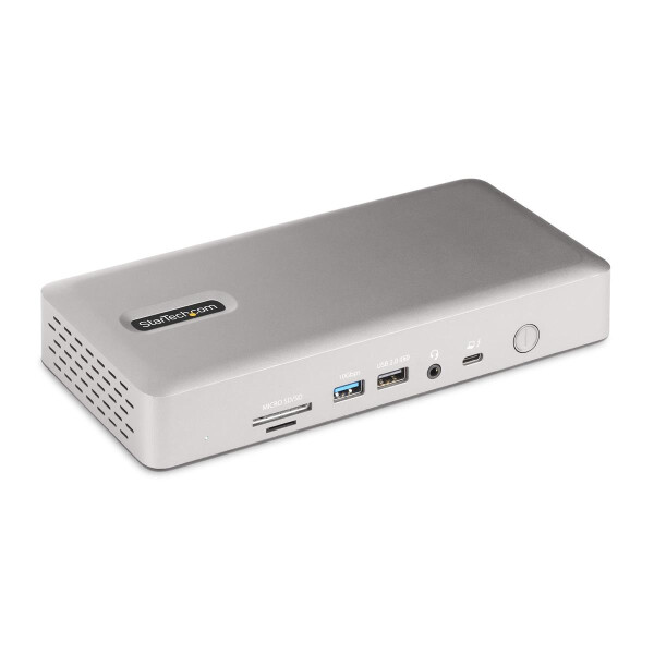 StarTech.com Thunderbolt 4 Dockingstation, Multi Monitor Dock für 4 Monitore, 2x HDMI/2x D