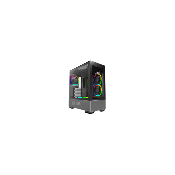 MONTECH Sky Two Midi-Tower - schwarz - Midi/Minitower - ATX