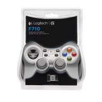 Logitech G F710, Gamepad, PC, Schaltfläche Zurück, D-Pad, Home button, Menü-Taste, Modus-Taste, Schaltfläche Start, Analog / Digital, Kabellos, RF