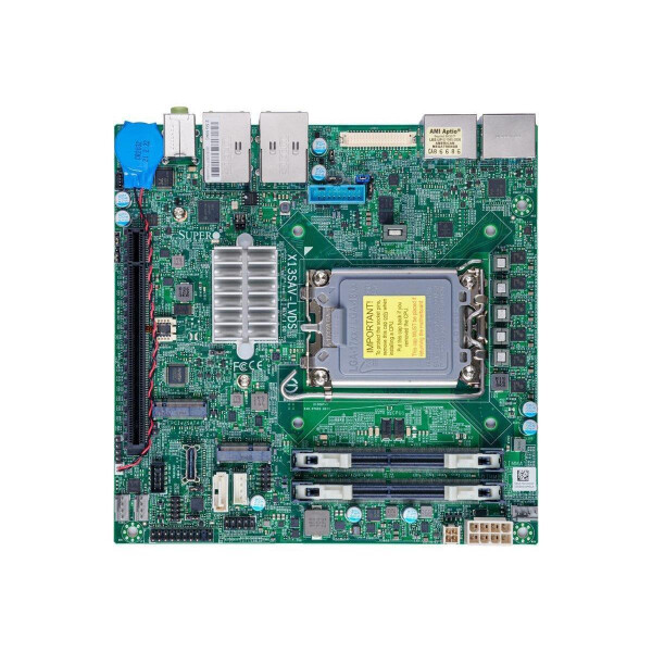 Supermicro X13SAV-LVDS Mini ITX Alder Lake PCH Q670E LGA1700 PCIe - Intel Sockel 1700 (Core i) - Mini-ITX