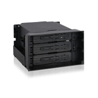 Icy Dock MB830SP-B, HDD-Gehäuse, 3.5", SAS, SATA, 6 Gbit/s, Hot-Swap, Schwarz