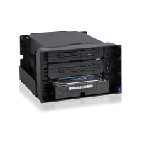 Icy Dock MB830SP-B, HDD-Gehäuse, 3.5", SAS, SATA, 6 Gbit/s, Hot-Swap, Schwarz
