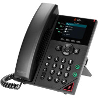 HP POLY VVX 250 IP Telefon mit 4 Leitungen und...