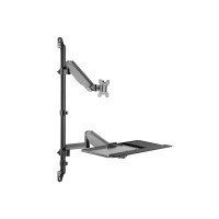 Equip Tischhalterung 17"-32"/1TFT 8kg 360°+Nb.halter. sw