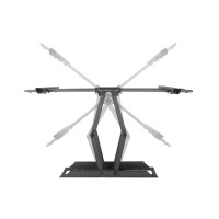Equip Neig-/schwenkbare TV-Wandmontagehalterung, 37 bis 80 Zoll, 2,03 m (80 Zoll), 200 x 200 mm, 600 x 400 mm, -15 - 5°, Kunststoff, Edelstahl, Schwarz