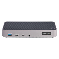 StarTech.com USB-C Dreifach Monitor Dockingstation - HDMI/DP Dreifach 4k USB-C Dock - 5x USB Hub - GbE - 100W PD - Universelle Multi Monitor Dockingstation - Thunderbolt 3/4 Kompatibel, Kabelgebunden, USB 3.2 Gen 2 (3.1 Gen 2) Type-C, 100 W, 3,5 mm, 10BAS