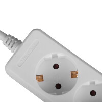 Lindy 73102 Innenraum 6AC outlet(s) Weiß Verlängerungskabel