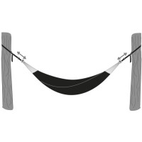 Amazonas AZ-3025002, Gurt, Schwarz, 200 kg, Aluminium, Polyester, Stahl