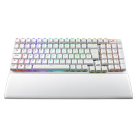 ASUS ROG Strix Scope II 96 Wireless, Verkabelt & Kabellos, USB + RF Wireless + Bluetooth, Mechanischer Switch, QWERTZ, RGB-LED, Weiß