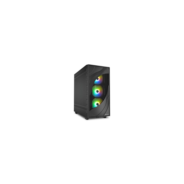 Sharkoon Gehäuse Rebel C80M RGB ATX 1xMetall schwa - Midi/Minitower - ATX