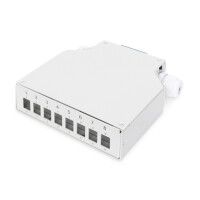 DIGITUS Hutschienen Spleißbox für 8 LC/DX...