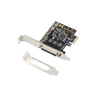 Conceptronic 4-Port-DB9-RS232-Serielle PCIe-Karte, PCIe, RS-232, PCIe 2.0, RS-232, Schwarz, China