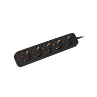 Lanberg PS0-05F-0300-BK, 3 m, Drinnen, Typ F, Type F (CEE...