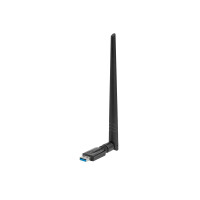 Lanberg NC-1200-WIE, Eingebaut, Kabellos, USB, WLAN, 1200 Mbit/s, Schwarz