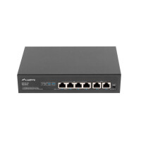 Lanberg RSFE-4P-2FE-60, Unmanaged, Fast Ethernet...
