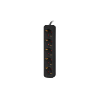 Lanberg PS0-05F-0150-BK, 1,5 m, Drinnen, Typ F, Type F...