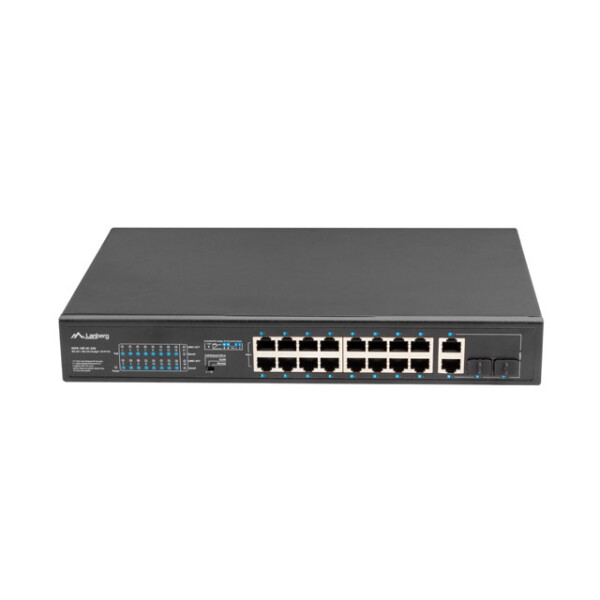 Lanberg RSFE-16P-2C-250, Unmanaged, Gigabit Ethernet (10/100/1000), Power over Ethernet (PoE), Rack-Einbau, 1U