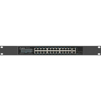 Lanberg Switch rack 19" PoE+ 24x 100Mb PoE+/2x SFP...