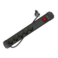 Lanberg SP1-05F-0300-BK, 3 m, Drinnen, Typ F, Gerade,...