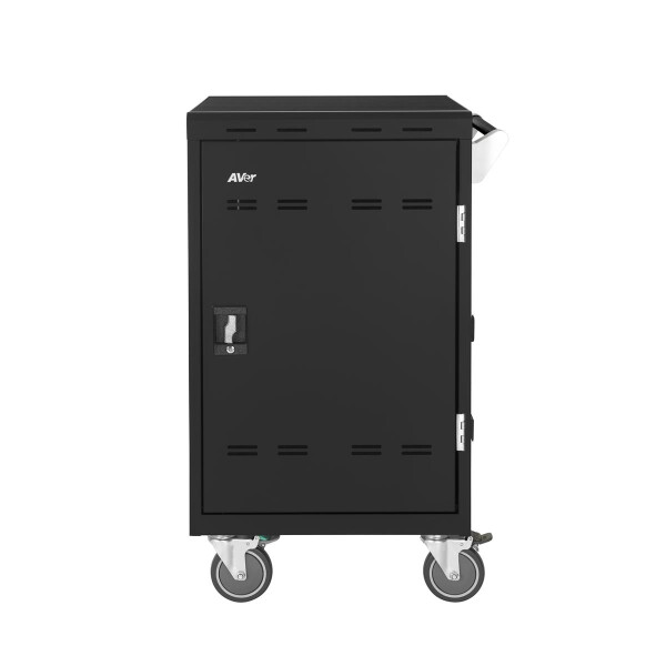 AVer E24C+, Multimedia-Trolley, Schwarz, Laptop/Tablet, 39,6 cm (15.6"), 2 Regale, China