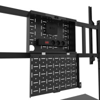 Neomounts Bodenständer, Multimedia-Wagen/Trolley, Schwarz, Stahl, 125 kg, 165,1 cm (65"), 2,79 m (110")