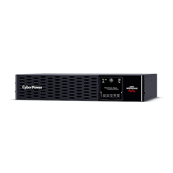 CyberPower Systems CyberPower PR750ERT2U Line-Interactive USV USV 750VA/750W Tower/Rack 2U, Sinuswelle, PFC-kompatibel, AVR, BMS Battery Management, GreenPower, LCD, USB, Expansion Port für opt. Netzwerkkomunikation, inkl. 19" Railkit, Line-Interaktiv, 0,