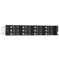 QNAP TL-R1220Sep-RP, HDD / SSD-Gehäuse, 2.5/3.5", SAS-3, Serial ATA III, 12 Gbit/s, Hot-Swap, Schwarz, Grau