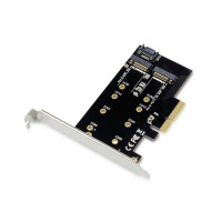 Conceptronic EMRICK 2-in-1-M.2-SSD-PCIe-Adapter SATA AHCI...