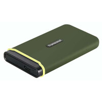 Transcend ESD380C, 1 TB, USB Typ-A auf USB Typ-C, 3.2 Gen 2 (3.1 Gen 2), 2000 MB/s, Passwortschutz, Grün