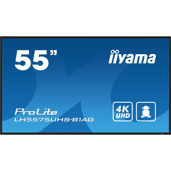 Iiyama LH5575UHS-B1AG, Digital Signage Flachbildschirm, 138,7 cm (54.6"), LCD, 3840 x 2160 Pixel, WLAN, 24/7