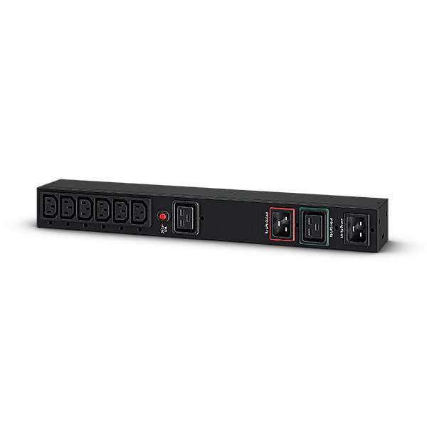 CyberPower Systems CyberPower MBP20HVIEC6A Maintenance Bypass PDU Rack 1U, Eingang 16A- (1) IEC C19 + (2) IEC C20, Ausgang 16A- (6) IEC C13 + (1) IEC C19 für OL + OLSA Rackmount, Überbrückungsschalter, Rack-montierbar, Schwarz, Status, Metall, 1U