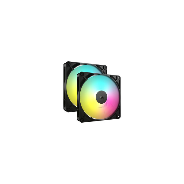 Corsair Lüfter 140*140*25 RS140 ARGB PWM Dual Pack - Gehäuse-Lüfter - 1.700 rpm